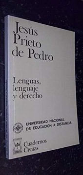 Front cover of Lenguas, lenguaje y derecho by Jesús Prieto de Pedro