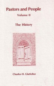 Front cover of Pastors and people by Charles Henry Glatfelter