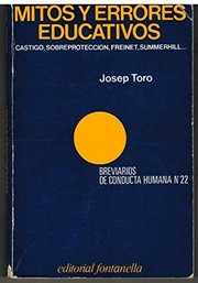 Front cover of Mitos y errores educativos by Josep Toro