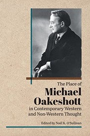 Front cover of Place of Michael Oakeshott in Contemporary Western and Non-Western Thought by Noël O'Sullivan