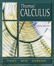 Cover of Thomas' calculus by Ross L. Finney