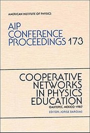 Front cover of Cooperative networks in physics education, Oaxtepec, Mexico, 1987 by Jorge Barojas Weber