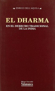Front cover of El dharma en el derecho tradicional de la India by Enrico Dell'Aquila