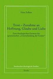 Front cover of Trost - Zunahme an Hoffnung, Glaube und Liebe by Hans Zollner