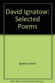 Cover of David Ignatow by David Ignatow