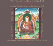 Cover of The Great Golden Garland of Gampopa's Sublime Considerations on the Supreme Path by Simhananda B.