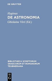 Cover of De Astronomia by Gaius Julius Hyginus