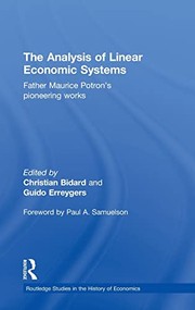 Cover of The analysis of linear economic systems by Christian Bidard