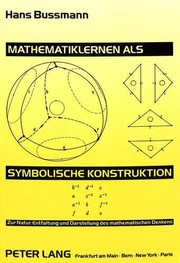 Front cover of Mathematiklernen als symbolische Konstruktion by Hans Bussmann