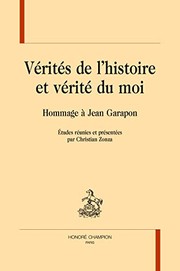 Front cover of Vérités de l'histoire et vérité du moi by Jean Garapon