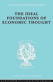 Cover of The ideal foundations of economic thought by Werner Stark