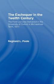 Front cover of The Exchequer in the twelfth century by Reginald Lane Poole