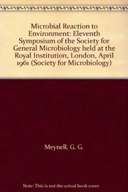Cover of Microbial Reaction to Environment by Geoffrey Guy Meynell