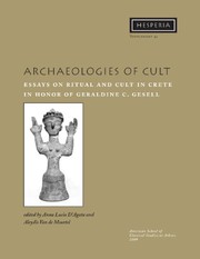 Front cover of Archaeologies of cult by Anna Lucia D'Agata