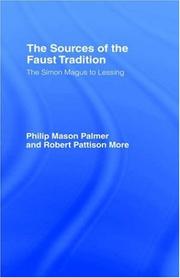 Cover of Sources of the Faust Tradition by Philip Mason Palmer