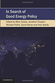 Front cover of In Search of Good Energy Policy by Jonathan Chaplin