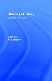 Cover of Business history by K. A. Tucker
