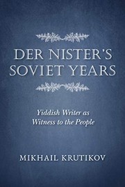 Cover of Nister's Soviet Years by Mikhail Krutikov