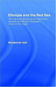Cover of Ethiopia and the Red Sea by Mordechai Abir
