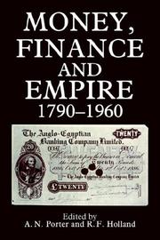 Cover of Money, Finance, and Empire, 1790-1960 by Robert  F. Holland