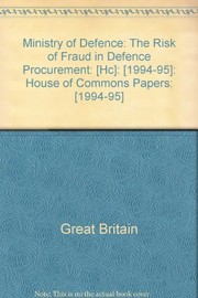 Cover of Ministry of Defence by National Audit Office