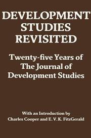 Cover of Development studies revisited by Charles Cooper