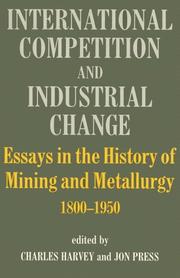 Front cover of International competition and industrial change by Harvey, Charles