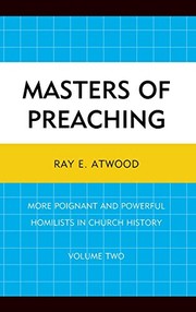 Cover of Masters of Preaching by Ray E. Atwood