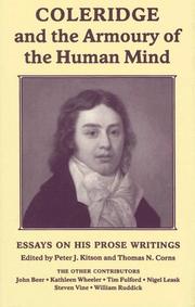 Front cover of Coleridge and the armoury of the human mind by Peter J. Kitson