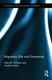 Cover of Migration, Risk and Uncertainty by Allan M. Williams