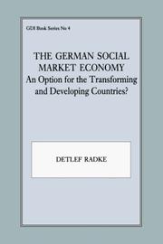 Cover of The German social market economy by Detlef Radke