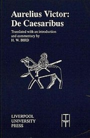 Cover of Liber de Caesaribus by Sextus Aurelius Victor