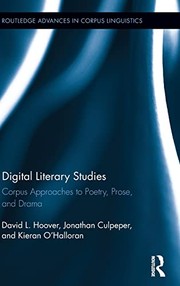 Front cover of Approaches to Corpus Stylistics by David L. Hoover