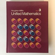 Cover of Unified Mathematics, Book 3 by Rising