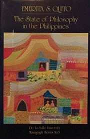 Front cover of The state of philosophy in the Philippines by Emerita Quito