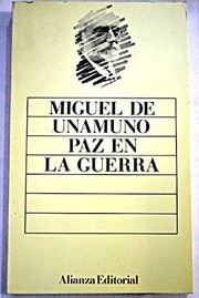 Front cover of Paz en la guerra by Miguel de Unamuno