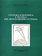 Front cover of Cultura scientifica e tecnica del monachesimo in Italia by Mauro Mazzucotelli