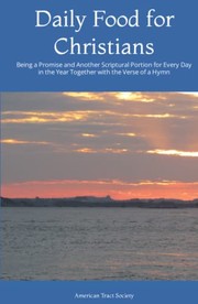 Cover of Daily Food for Christians by American Tract Society
