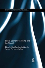 Cover of Social Economy in China and the World by Ngai Pun
