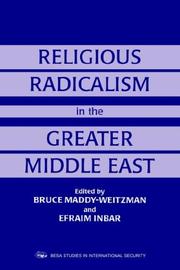 Front cover of Religious radicalism in the Greater Middle East by Bruce Maddy-Weitzman