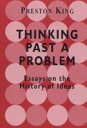 Cover of Thinking Past a Problem by Professor King