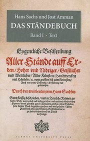 Cover of Das Ständebuch by Hans Sachs