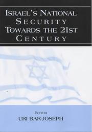 Front cover of Israel's National Security Towards the 21st Century by Uri Bar-Joseph