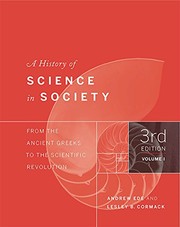 Front cover of History of Science in Society, Volume I by Lesley Cormack