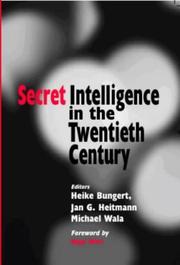 Front cover of Secret Intelligence in the Twentieth Century by Heike Bungert