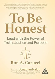 Cover of To Be Honest by Ron A. Carucci