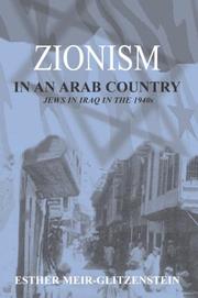 Front cover of Zionism in an Arab country by Esther Meir-Glitzenstein
