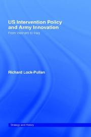 Front cover of US intervention policy and army innovation by Richard Lock-Pullan