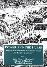 Front cover of Power and the Purse by J. Blanchard