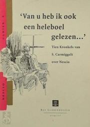 Front cover of Van u heb ik ook een heleboel gelezen-- by Simon Carmiggelt